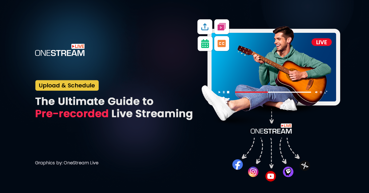 Pre-recorded streaming guide