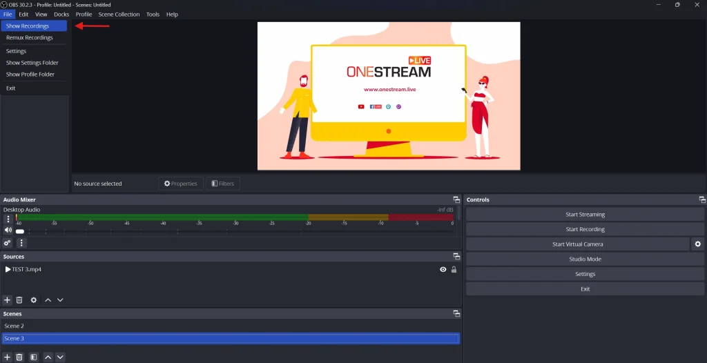 How to Recover OBS Recordings After Deletion: Step 1