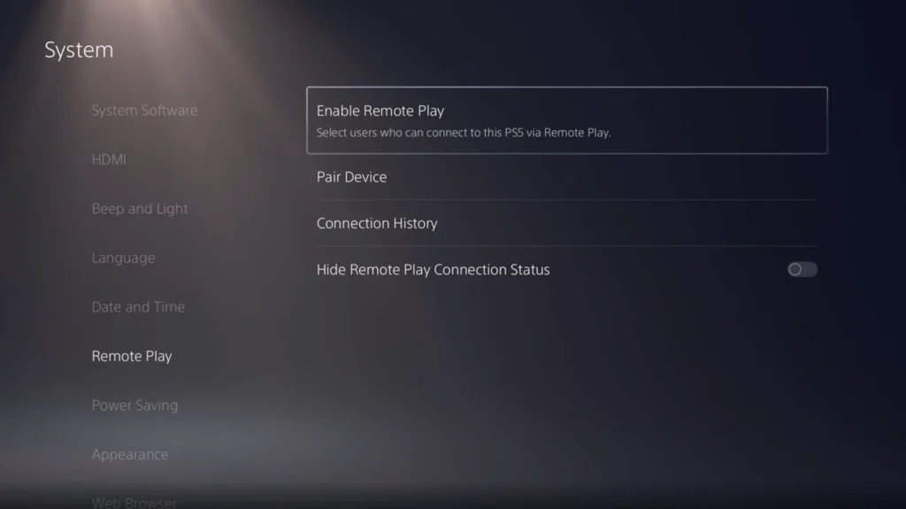 How to enable Remote play to Stream PS5 to Discord