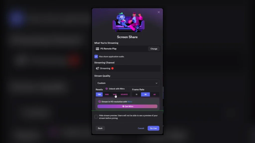 How to Stream PS5 to Discord Last step