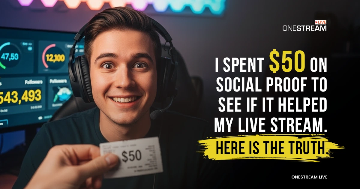 Social Proof Marketing: I Spent $50 on My Live Stream (Results)