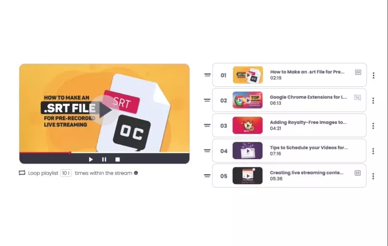 pre-recorded-streaming-playlist