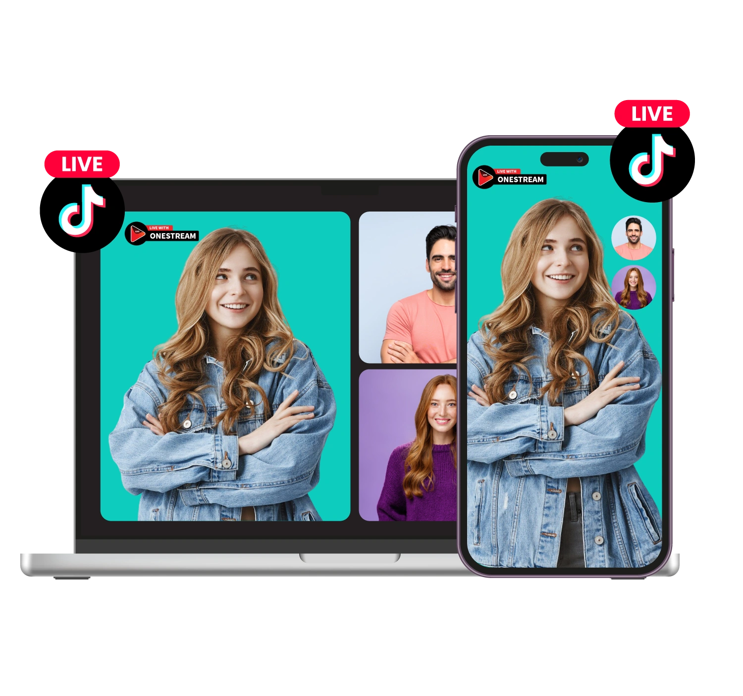 TikTok live stream with OneStream Live