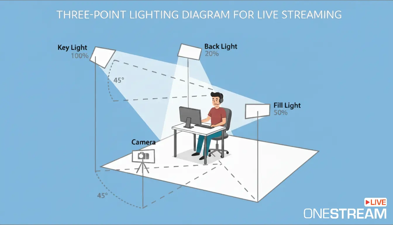 3 point lighting diagram