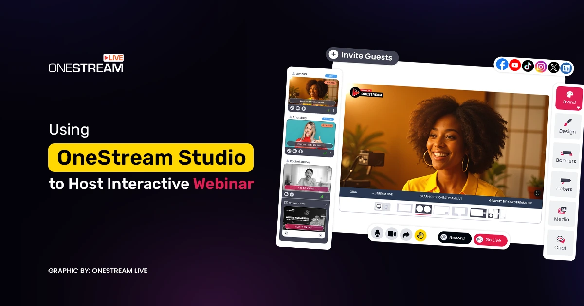 Using OneStream Studio to Host an Interactive Webinar